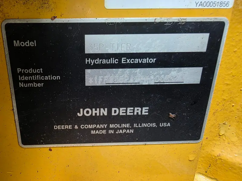 2023 John Deere 35P Mini Excavator photo 11